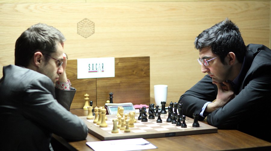 Collectible chess released for the 2008 World Chess Championship match  between V. Anand and V. Kramnik in 2008.